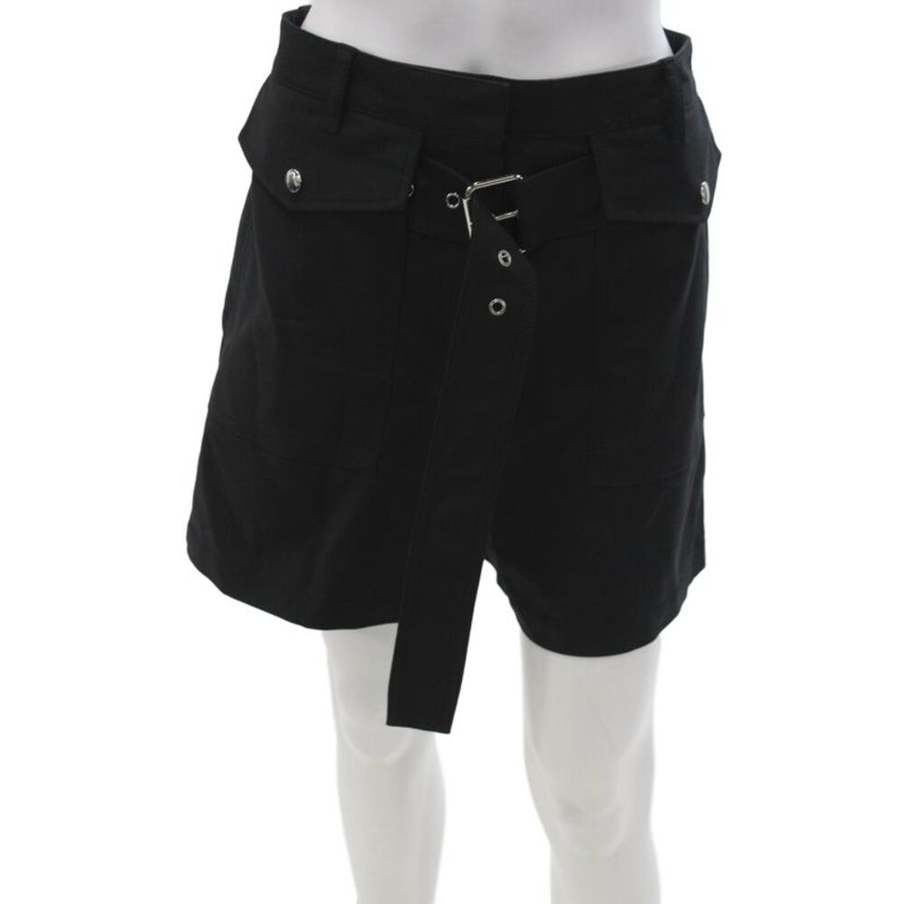 3.1 Phillip Lim Womens Utility Black Buckle Shorts Size 4